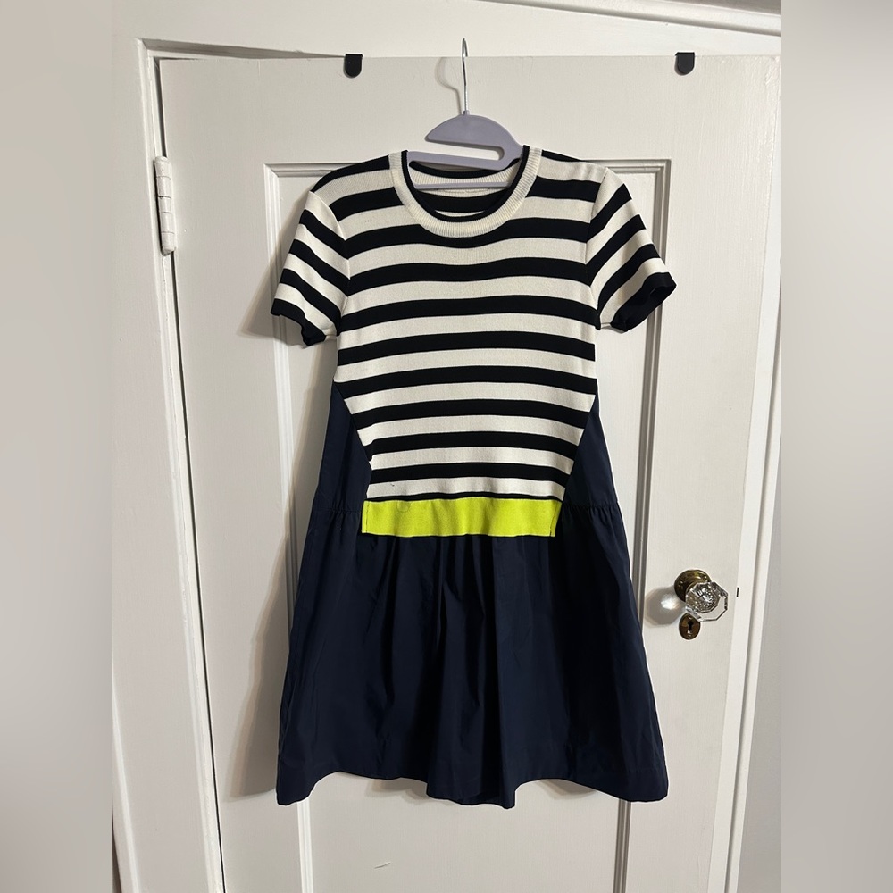 Striped knit dress